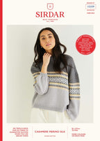 Sirdar Jumper Knitting Pattern in Cashmere Merino Silk DK 10309P PDF DOWNLOAD