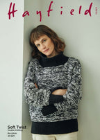 Hayfield Ladies Sweater Knitting Pattern in Hayfield Soft Twist DK 10329P PDF DOWNLOAD
