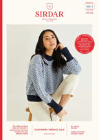 Sirdar Jumper/Sweater Knitting Pattern in Cashmere Merino Silk DK 10311P PDF DOWNLOAD