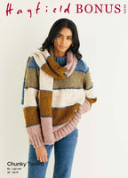 Hayfield Ladies Sweater and Scarf Knitting Pattern in Bonus Chunky Tweed 10339P PDF DOWNLOAD