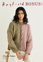 Hayfield Ladies Sweater Knitting Pattern in Bonus Chunky Tweed 10341P PDF DOWNLOAD