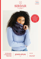 Sirdar Ladies Scarf Knitting Pattern in Jewelspun Aran 10348P PDF DOWNLOAD