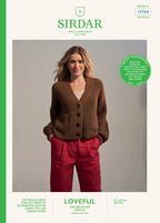 Sirdar Ladies Cardigan Knitting Pattern in Loveful DK 10764P PDF DOWNLOAD