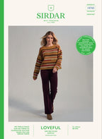 Sirdar Ladies Sweater Crochet Pattern in Loveful DK 10765P PDF DOWNLOAD