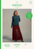 Sirdar Ladies Sweater Knitting Pattern in Loveful DK 10773P PDF DOWNLOAD