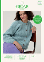 Sirdar Ladies Cardigan Knitting Pattern in Loveful Tweed DK 10780P PDF DOWNLOAD