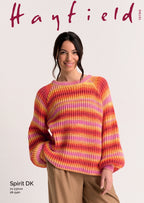 Hayfield Ladies Sweater Knitting Pattern in Spirit DK 10790P PDF DOWNLOAD