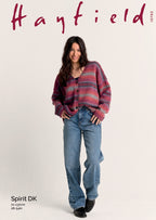 Hayfield Ladies Cardigan Knitting Pattern in Spirit DK 10793P PDF DOWNLOAD