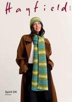 Hayfield Ladies Hat and Scarf Knitting Pattern in Spirit DK 10797P PDF DOWNLOAD