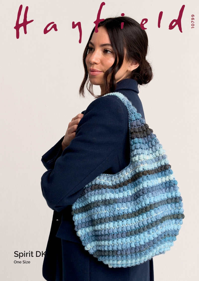 Hayfield Ladies Shoulder Bag Crochet Pattern in Spirit DK 10799P PDF DOWNLOAD