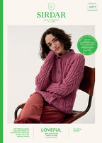 Sirdar Ladies Cardigan Knitting Pattern in Loveful Tweed DK 10777P PDF DOWNLOAD