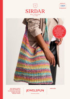 Sirdar Shoulder Bag Knitting Pattern in Jewelspun Chunky 10809P PDF DOWNLOAD