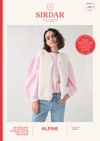 Sirdar Ladies Gilet/Waistcoat Pattern in Alpine 10813P PDF DOWNLOAD