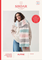 Sirdar Ladies Scarf Knitting Pattern in Alpine 10814P PDF DOWNLOAD