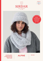 Sirdar Ladies Hat and Snood Knitting Pattern in Alpine 10815P PDF DOWNLOAD