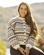 Viking Yarn Ladies Cardigan Knitting Pattern in Viking Wool Idun DK 4-1P PDF DOWNLOAD
