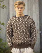 Viking Yarn Mens Jumper Knitting Pattern in Viking Wool Idun DK 4-2P PDF DOWNLOAD