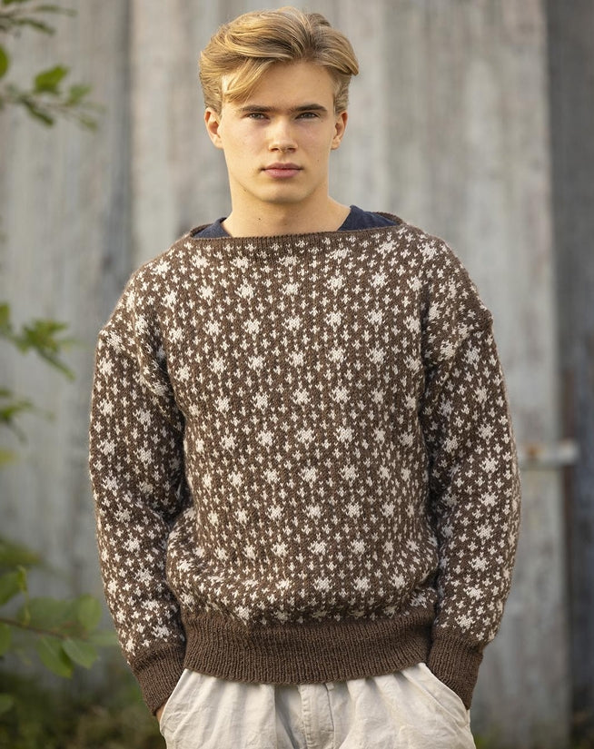 Viking Yarn Mens Jumper Knitting Pattern in Viking Wool Idun DK 4-2P PDF DOWNLOAD