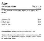 Viking Yarn Ladies Hat Knitting Pattern in Viking Wool Idun DK 4-13P PDF DOWNLOAD