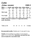 Viking Yarn Ladies Sweater Knitting Pattern in Viking Wool Lotta DK 2503-2dP PDF DOWNLOAD
