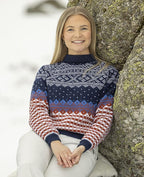 Viking Yarn Ladies Sweater Knitting Pattern in Viking Wool Merino 4ply 2507-6P PDF DOWNLOAD
