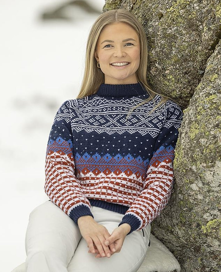 Viking Yarn Ladies Sweater Knitting Pattern in Viking Wool Merino 4ply 2507-6P PDF DOWNLOAD