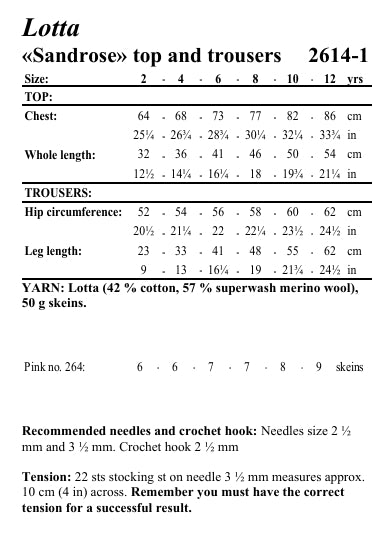 Viking Yarn Childrens Top and Trousers Knitting Pattern in Viking Wool Lotta DK 2614-1aP PDF DOWNLOAD