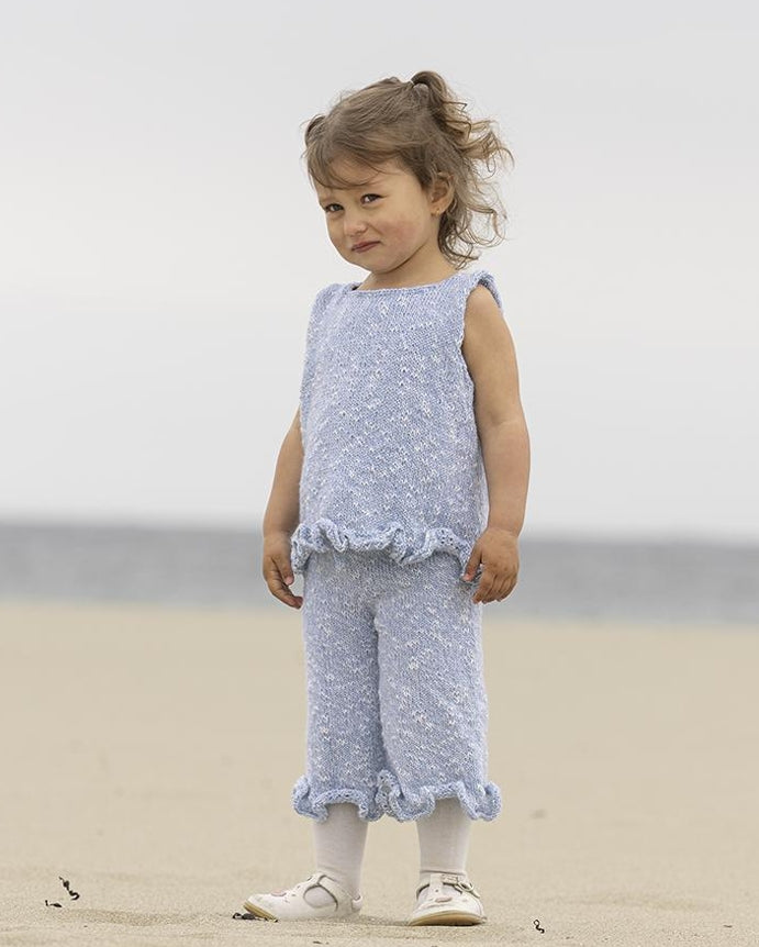 Viking Yarn Childrens Top and Trousers Knitting Pattern in Viking Wool Lotta DK 2614-1bP PDF DOWNLOAD