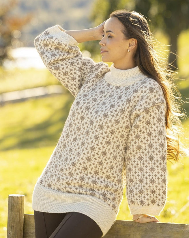 Viking Yarn Ladies Sweater Knitting Pattern in Viking Wool Idun DK 4-15P PDF DOWNLOAD
