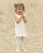 Viking Yarn Girls Dress Knitting Pattern in Viking Wool Lotta DK 2614-5P PDF DOWNLOAD