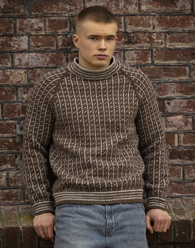 Viking Yarn Mens Sweater Knitting Pattern in Viking Wool Idun DK 10-8aP PDF DOWNLOAD