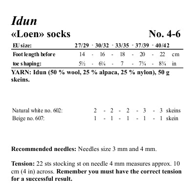 Viking Yarn Socks Knitting Pattern in Viking Wool Idun DK 4-6P PDF DOWNLOAD