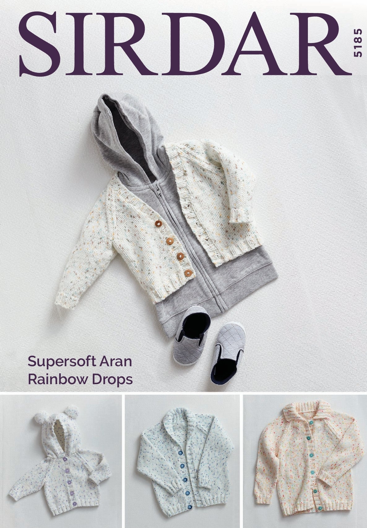 Sirdar Cardigans Knitting Pattern in Aran 5185P PDF DOWNLOAD