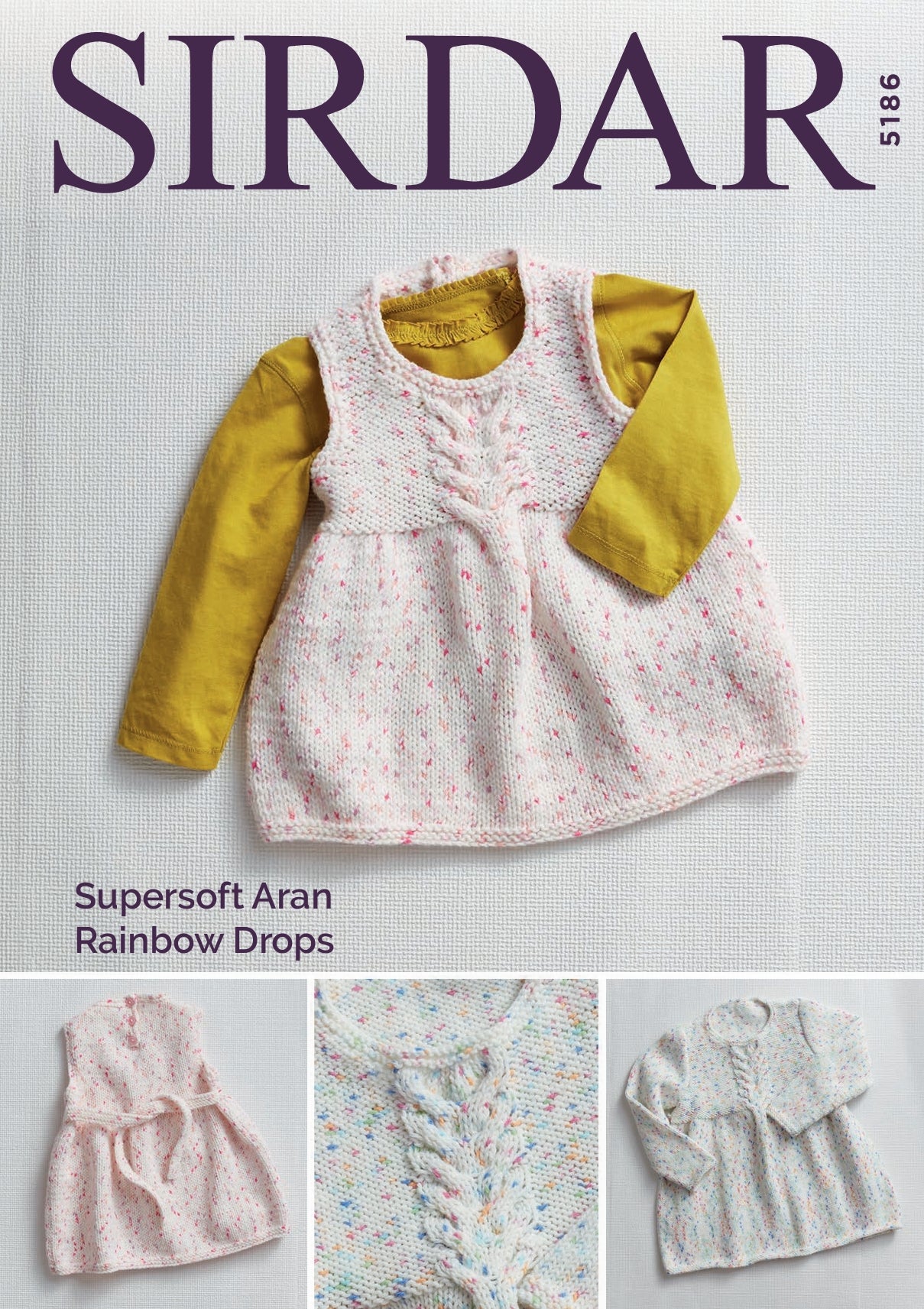 Sirdar Dresses Knitting Pattern in Aran 5186P PDF DOWNLOAD