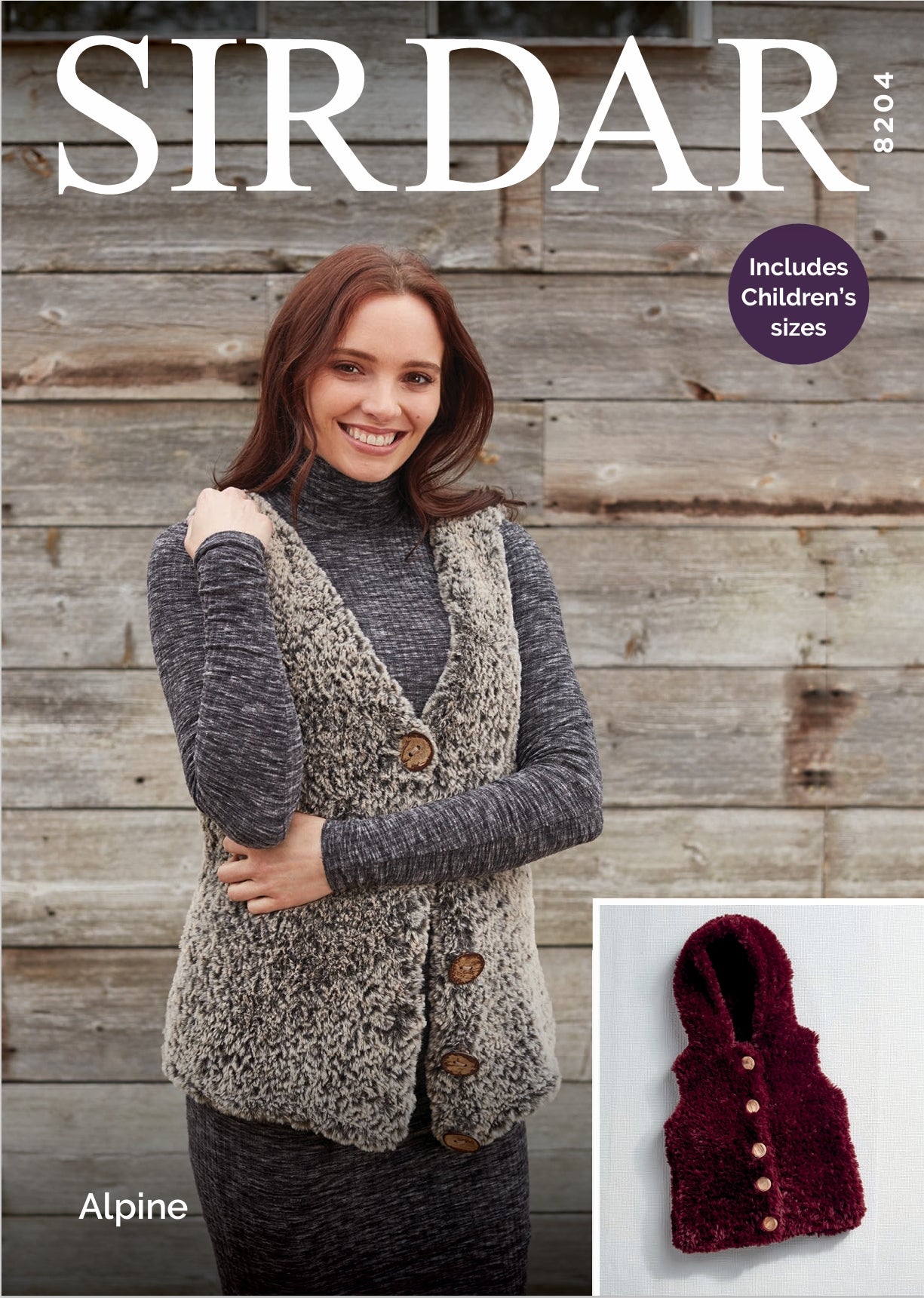 Sirdar Gilets Knitting Pattern in Super Chunky 8204P PDF DOWNLOAD