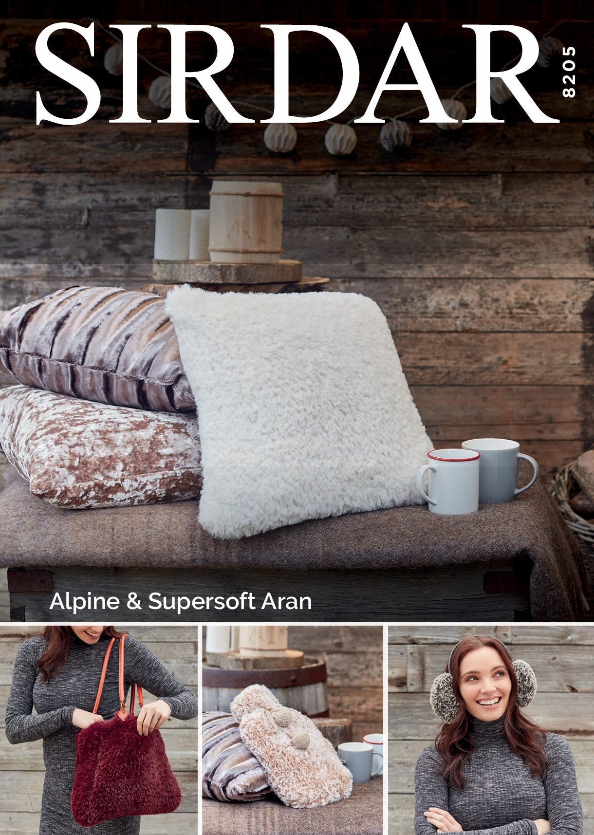 Sirdar Accessories Knitting Pattern in Chunky & Aran 8205P PDF DOWNLOAD