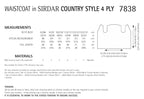 Sirdar Waistcoat Knitting Pattern in Sirdar Country Style 4ply 7838P PDF DOWNLOAD