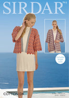 Sirdar Kimonos Knitting Pattern in Sirdar Cotton DK 7915P PDF DOWNLOAD
