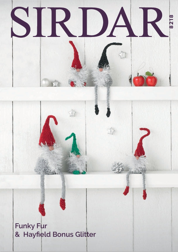 Sirdar Christmas Elves Knitting Pattern in DK 8218P PDF DOWNLOAD