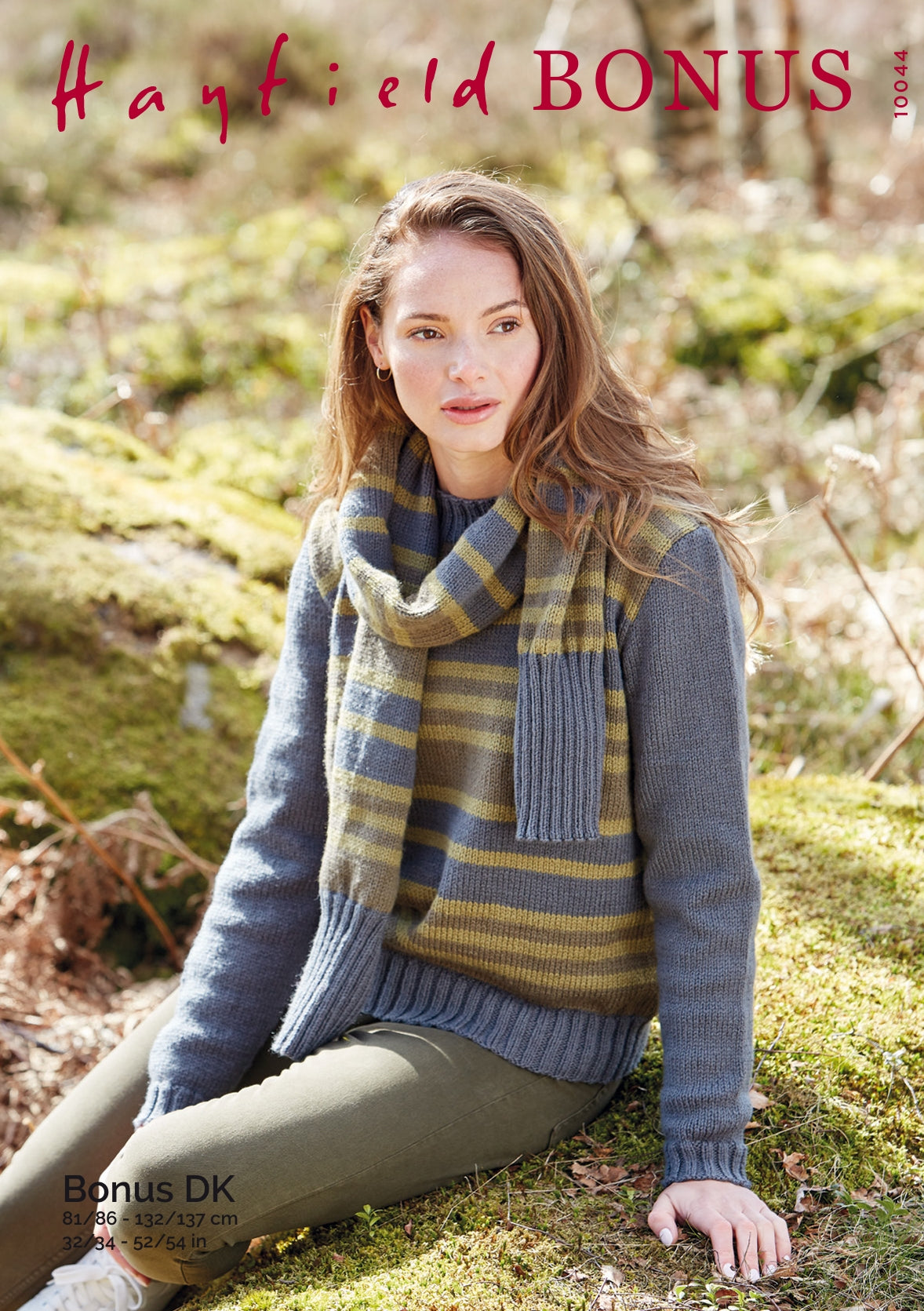 Hayfield Sweater & Scarf Knitting Pattern in DK 10044P PDF DOWNLOAD