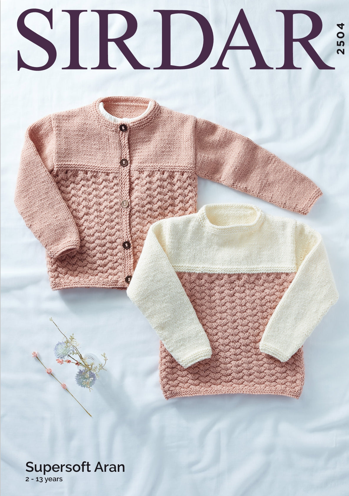 Sirdar Sweater & Jacket Knitting Pattern in Aran 2504P PDF DOWNLOAD