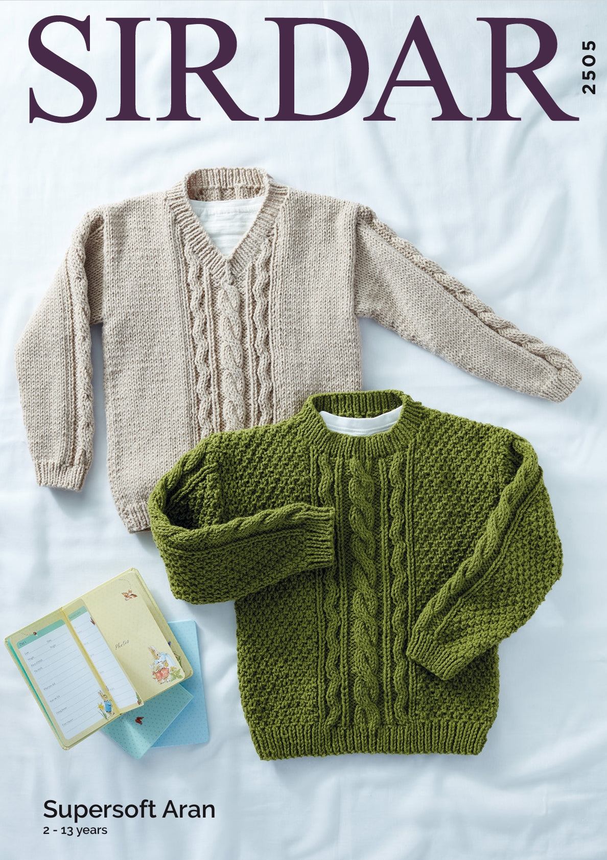 Sirdar Sweaters Knitting Pattern in Aran 2505P PDF DOWNLOAD