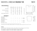 Sirdar Sweater Knitting Pattern in Snuggly DK 1811P PDF DOWNLOAD