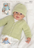 Sirdar Cardigans, Hats, Mittens and Bootees Knitting Pattern in Snuggly DK 1815P PDF DOWNLOAD