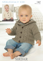 Sirdar Jackets Knitting Pattern in Snuggly DK 1887P PDF DOWNLOAD