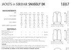 Sirdar Jackets Knitting Pattern in Snuggly DK 1887P PDF DOWNLOAD