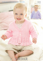 Sirdar Cardigans Knitting Pattern in Snuggly DK 1888P PDF DOWNLOAD
