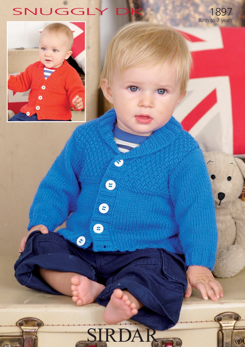 Sirdar Cardigans Knitting Pattern in Snuggly DK 1897P PDF DOWNLOAD