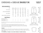 Sirdar Cardigans Knitting Pattern in Snuggly DK 1897P PDF DOWNLOAD
