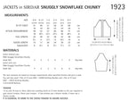 Sirdar Jackets Knitting Pattern in Snuggly Snowflake Chunky 1923P PDF DOWNLOAD